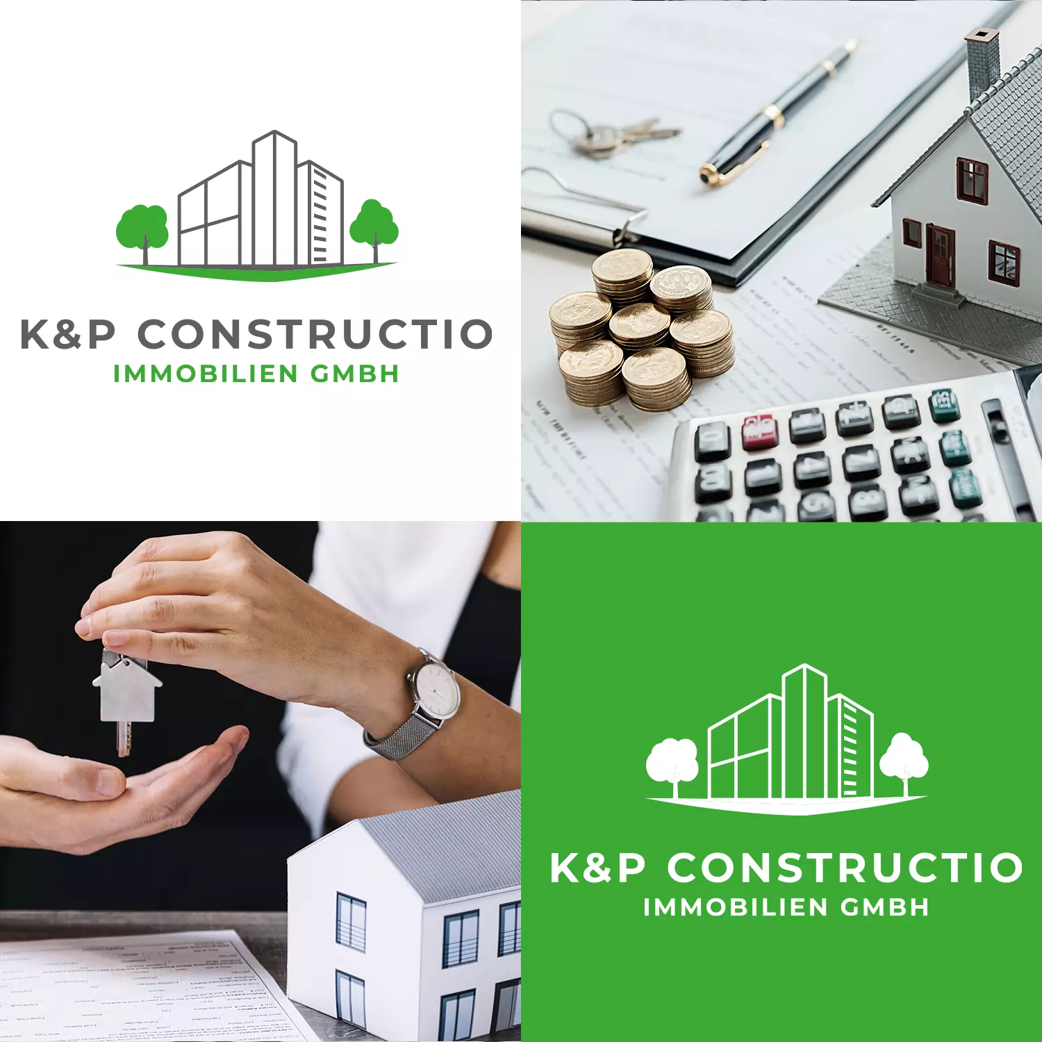 Logodesign K&P Constructio Immobilien GmbH in Obertshausen