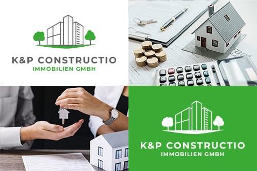 K&P Constructio Immobilien Logodesign